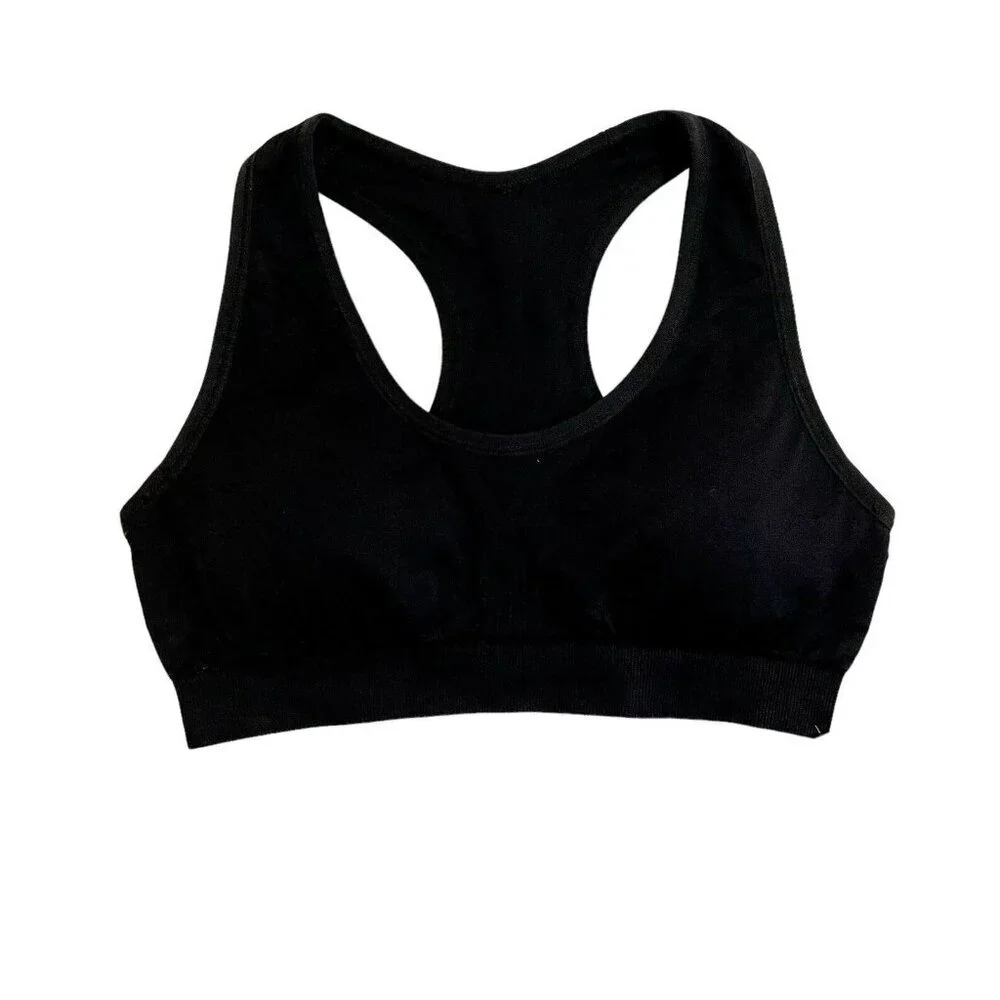 Z By Zella Sports Bra Black Seamless SZ XS NWT